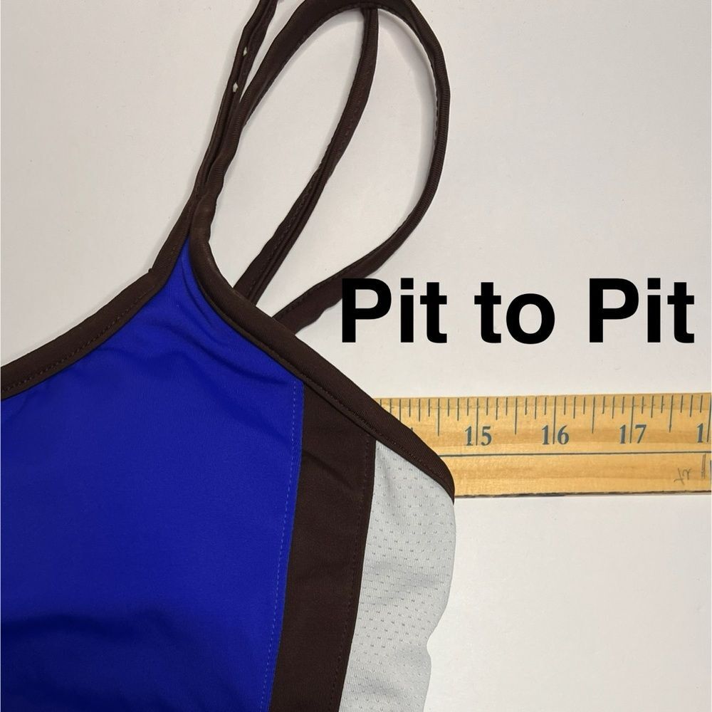 Zero Xposur Blue and Brown 2 pc Tankini WOMENS 10 With Molded cup - Picture 10 of 11